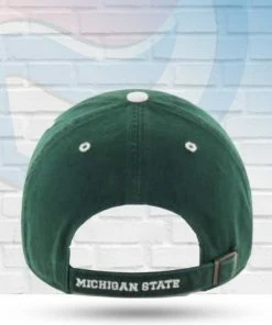 '47 Brand Michigan State Spartans Dark Green Clean Up Adjustable Hat Hats
