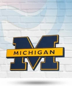 FanFave Michigan Wolverines 3D Foam Wall Sign