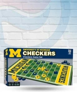 Masterpieces Puzzle Co Michigan Wolverines Collectible Checkers Set All NCAA
