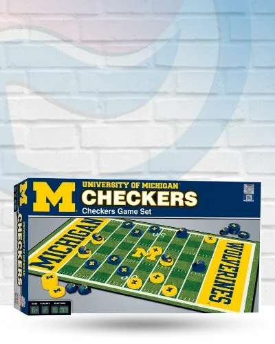 Masterpieces Puzzle Co Michigan Wolverines Collectible Checkers Set All NCAA 1 Masterpieces Puzzle Co Michigan Wolverines Collectible Checkers Set All NCAA