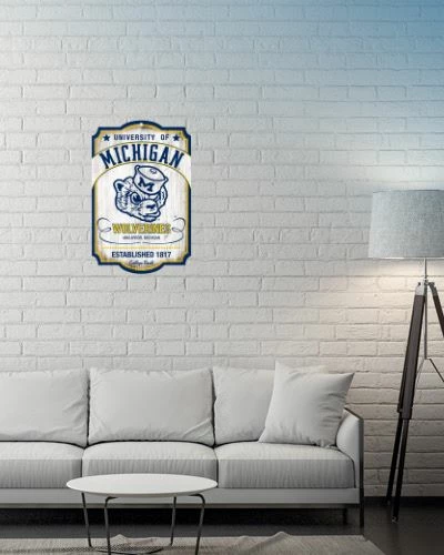 WinCraft Wall Signs Michigan Wolverines College Vault 11" X 17" Wooden Sign 2 WinCraft Wall Signs Michigan Wolverines College Vault 11" X 17" Wooden Sign