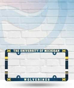 WinCraft Automotive Michigan Wolverines Plastic License Plate Frame