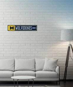 WinCraft Michigan Wolverines Street Zone Plastic Blvd Sign Wall Signs