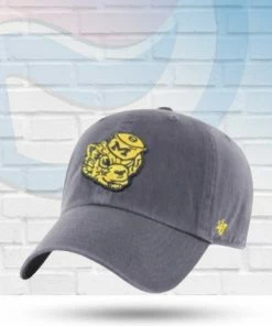 '47 Brand Michigan Wolverines Vintage Navy Clean Up Adjustable Hat