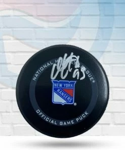 Fan Cave Sports Mika Zibanejad New York Rangers Autographed Official Game Puck - COA Autographed Memorabilia