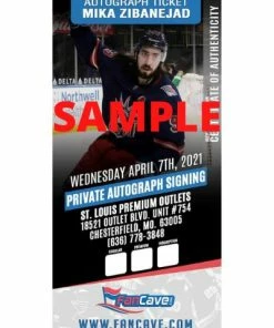 Fan Cave Sports Mika Zibanejad New York Rangers Autographed Official Game Puck - COA Autographed Memorabilia