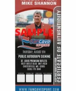 Fan Cave Sports Autographed Memorabilia Mike Shannon St Louis Cardinals Autographed Baseball - COA