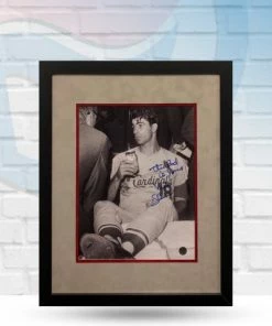 Fan Cave Sports Autographed Memorabilia Mike Shannon St Louis Cardinals Autographed Framed 11x14 With Inscription - COA