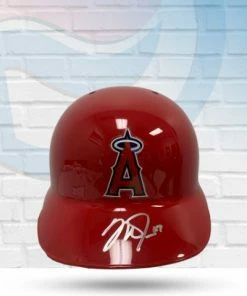 Fan Cave Sports Mike Trout Los Angeles Angels Autographed Replica Rawlings Batting Helmet - MLB COA Autographed Memorabilia