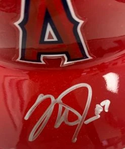 Fan Cave Sports Mike Trout Los Angeles Angels Autographed Replica Rawlings Batting Helmet - MLB COA Autographed Memorabilia