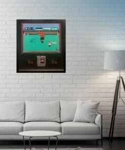 Fan Cave Sports Mike Tyson Autographed Custom Framed Punch Out 16X20 W/ Game & Controllers - Beckett COA