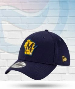 New Era Milwaukee Brewers Alternate Clubhouse 39THIRTY Flex Hat Hats