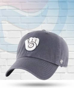 '47 Brand Milwaukee Brewers Clean Up Adjustable Hat Hats