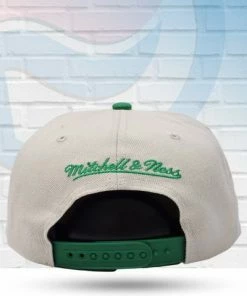 Mitchell & Ness Hats Milwaukee Bucks Mitchell And Ness 35th Anniversary Side Patch Snapback Hat