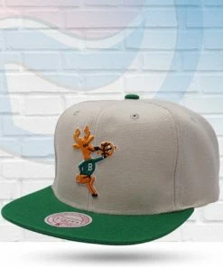 Mitchell & Ness Hats Milwaukee Bucks Mitchell And Ness 35th Anniversary Side Patch Snapback Hat