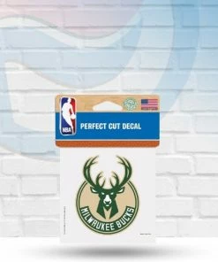 WinCraft Milwaukee Bucks Perfect Cut Decal 4" X 4" Decals