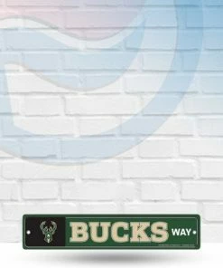 WinCraft Milwaukee Bucks Street Zone Plastic Way Sign