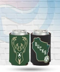 Wincraft Drinkware Milwaukee Bucks Two Color Can Koozie