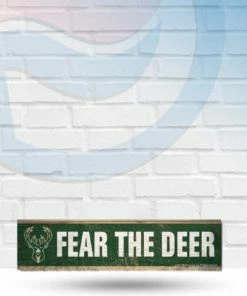 WinCraft Magnets Milwaukee Bucks Wooden Magnet 1.5" X 6"