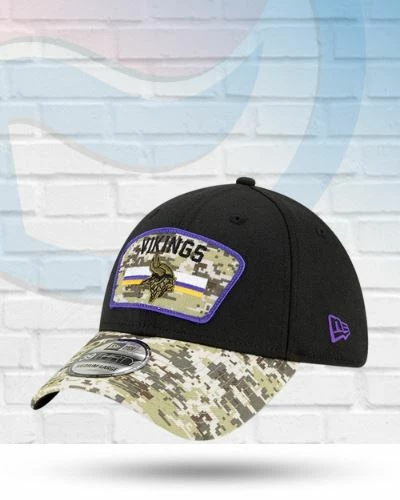 New Era Hats Minnesota Vikings 2021 Salute To Service 39THIRTY Flex Hat 1 New Era Hats Minnesota Vikings 2021 Salute To Service 39THIRTY Flex Hat