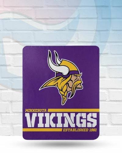 Northwest Minnesota Vikings Fleece Throw Blanket 50x60 Blankets 1 Northwest Minnesota Vikings Fleece Throw Blanket 50x60 Blankets