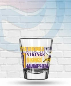 Logo Brands Drinkware Minnesota Vikings Spirit Shot Glass