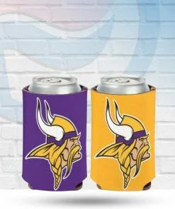 WinCraft Minnesota Vikings Team Logo Can Koozie Drinkware