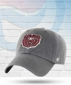 '47 Brand Hats Missouri State Bears Charcoal Clean Up Adjustable Hat