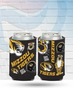 WinCraft Missouri Tigers Logo Scatter Can Koozie Drinkware