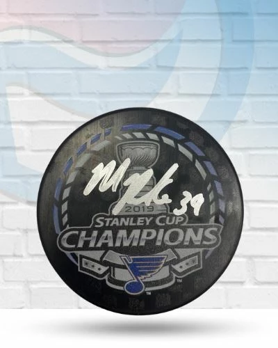 Fan Cave Sports Mitch Reinke St Louis Blues Autographed Stanley Cup Champions Logo Puck - COA 1 Fan Cave Sports Mitch Reinke St Louis Blues Autographed Stanley Cup Champions Logo Puck - COA