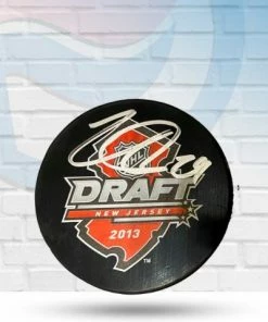 Fan Cave Sports Nathan MacKinnon Colorado Avalanche Autographed 2013 NHL Draft Puck - JSA