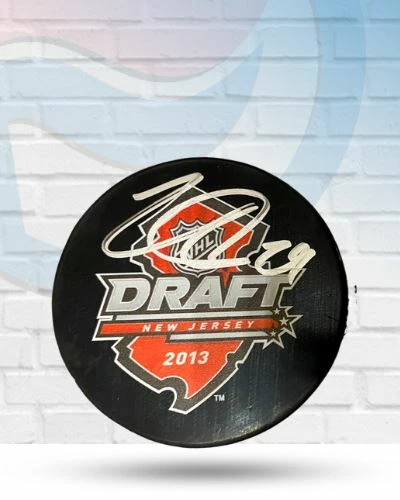 Fan Cave Sports Nathan MacKinnon Colorado Avalanche Autographed 2013 NHL Draft Puck - JSA 1 Fan Cave Sports Nathan MacKinnon Colorado Avalanche Autographed 2013 NHL Draft Puck - JSA