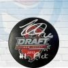 Fan Cave Sports Nathan MacKinnon Colorado Avalanche Autographed 2013 NHL Draft Puck With Inscription- JSA Autographed Memorabilia