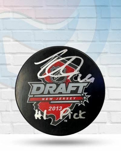 Fan Cave Sports Nathan MacKinnon Colorado Avalanche Autographed 2013 NHL Draft Puck With Inscription- JSA Autographed Memorabilia 1 Fan Cave Sports Nathan MacKinnon Colorado Avalanche Autographed 2013 NHL Draft Puck With Inscription- JSA Autographed Memorabilia