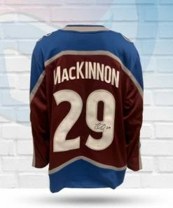 Fan Cave Sports Nathan MacKinnon Colorado Avalanche Autographed Burgundy Fanatics Jersey - JSA Autographed Memorabilia