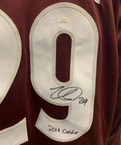 Fan Cave Sports Nathan MacKinnon Colorado Avalanche Autographed Burgundy Fanatics Jersey W/ "2014 Calder" Inscription - JSA Autographed Memorabilia