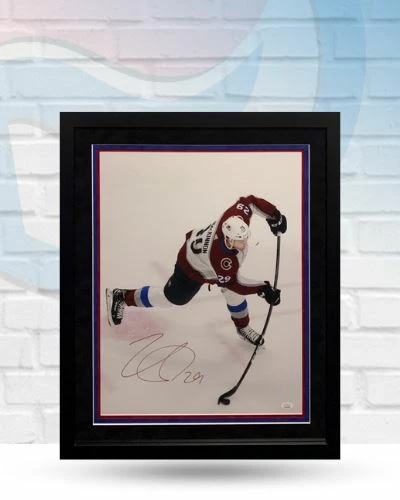 Fan Cave Sports Nathan MacKinnon Colorado Avalanche Autographed Framed 16x20 - JSA Autographed Memorabilia 1 Fan Cave Sports Nathan MacKinnon Colorado Avalanche Autographed Framed 16x20 - JSA Autographed Memorabilia