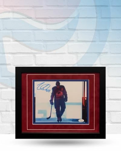 Fan Cave Sports Nathan MacKinnon Colorado Avalanche Autographed Framed 8x10 - JSA 1 Fan Cave Sports Nathan MacKinnon Colorado Avalanche Autographed Framed 8x10 - JSA