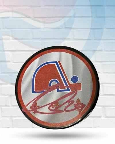 Fan Cave Sports Nathan MacKinnon Colorado Avalanche Autographed Reverse Retro Logo Puck Burgundy - JSA 1 Fan Cave Sports Nathan MacKinnon Colorado Avalanche Autographed Reverse Retro Logo Puck Burgundy - JSA