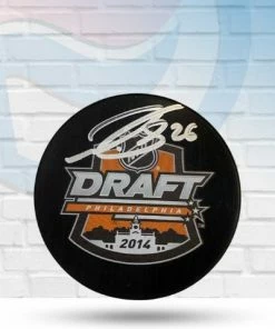 Fan Cave Sports Nathan Walker St Louis Blues Autographed 2014 NHL Draft Puck- COA