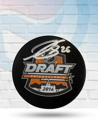 Fan Cave Sports Nathan Walker St Louis Blues Autographed 2014 NHL Draft Puck- COA 1 Fan Cave Sports Nathan Walker St Louis Blues Autographed 2014 NHL Draft Puck- COA