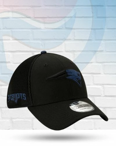 New Era New England Patriots 2T Sided Black 39THIRTY Flex Hat 2 New Era New England Patriots 2T Sided Black 39THIRTY Flex Hat