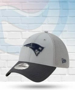 New Era New England Patriots Gray Neo 39THIRTY Flex Hat