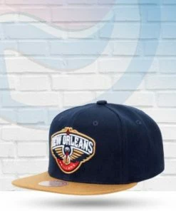 Mitchell & Ness New Orleans Pelicans Mitchell And Ness Two Tone Core Basic Snapback Hat Hats