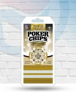 Masterpieces Puzzle Co Games New Orleans Saints 20 Piece Poker Chips