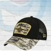 New Era New Orleans Saints 2021 Salute To Service 9FORTY Trucker Adjustable Hat Hats