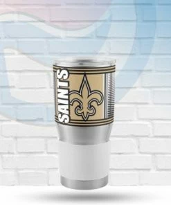 Logo Brands Drinkware New Orleans Saints 30oz Hero Stainless Tumbler