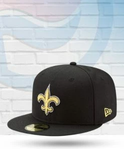 New Era New Orleans Saints Black 59FIFTY Fitted Hat