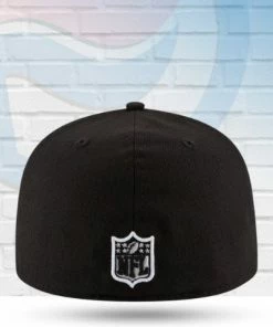 New Era Hats New Orleans Saints Black And White 59FIFTY Fitted Hat