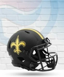 Score Here Collectibles New Orleans Saints Eclipse Speed Riddell Mini Football Helmet
